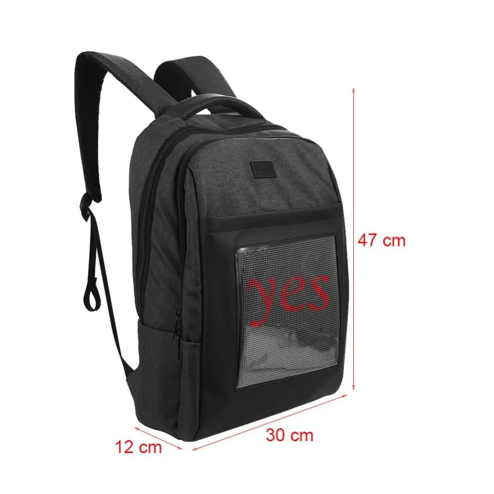 Waterproof WiFi Smart LED Screen Dynamic Backpack