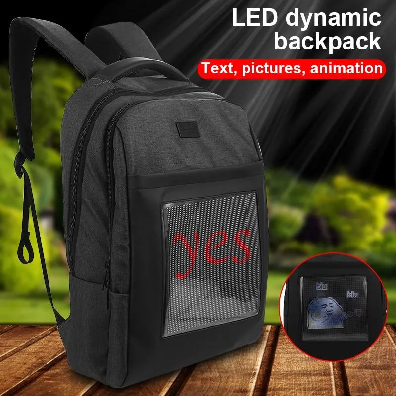 Waterproof WiFi Smart LED Screen Dynamic Backpack