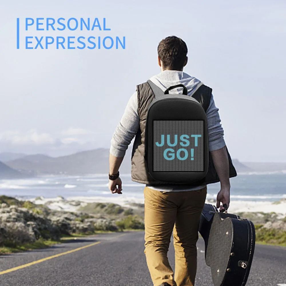 Waterproof WiFi Smart LED Screen Dynamic Backpack