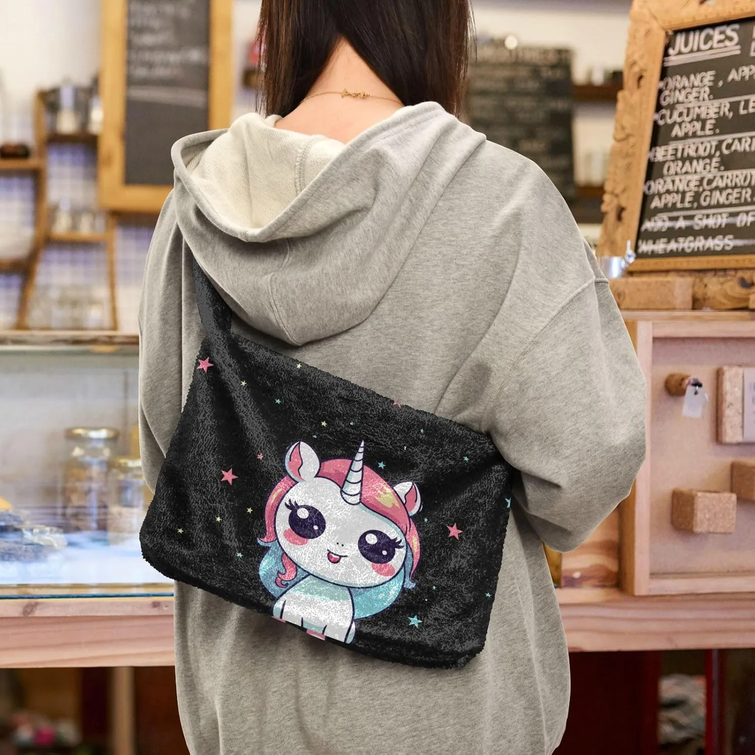 Weightlifting Puppy Women Shoulder Bag Tote, Womens Medium Handbag, Zipper Shoulder Bag for Women