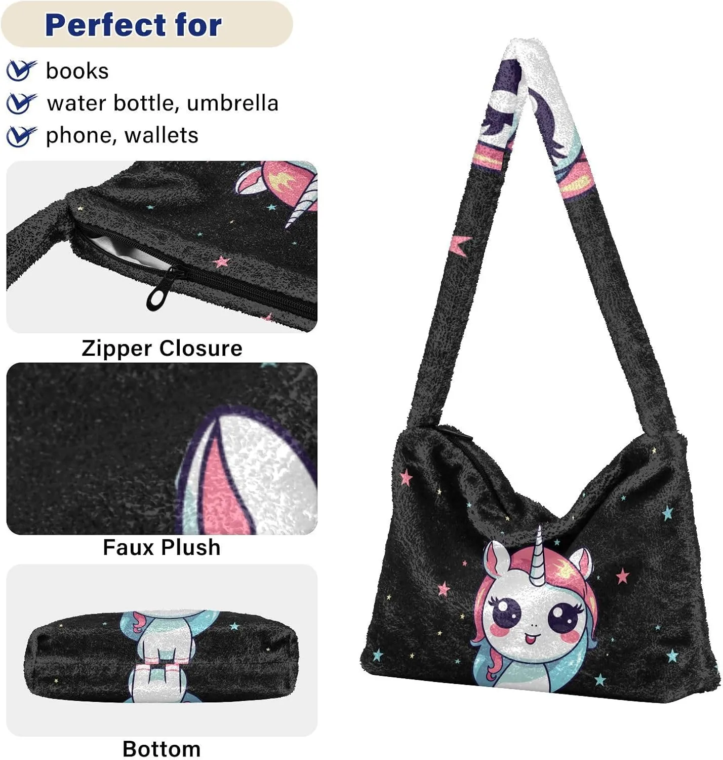 Weightlifting Puppy Women Shoulder Bag Tote, Womens Medium Handbag, Zipper Shoulder Bag for Women