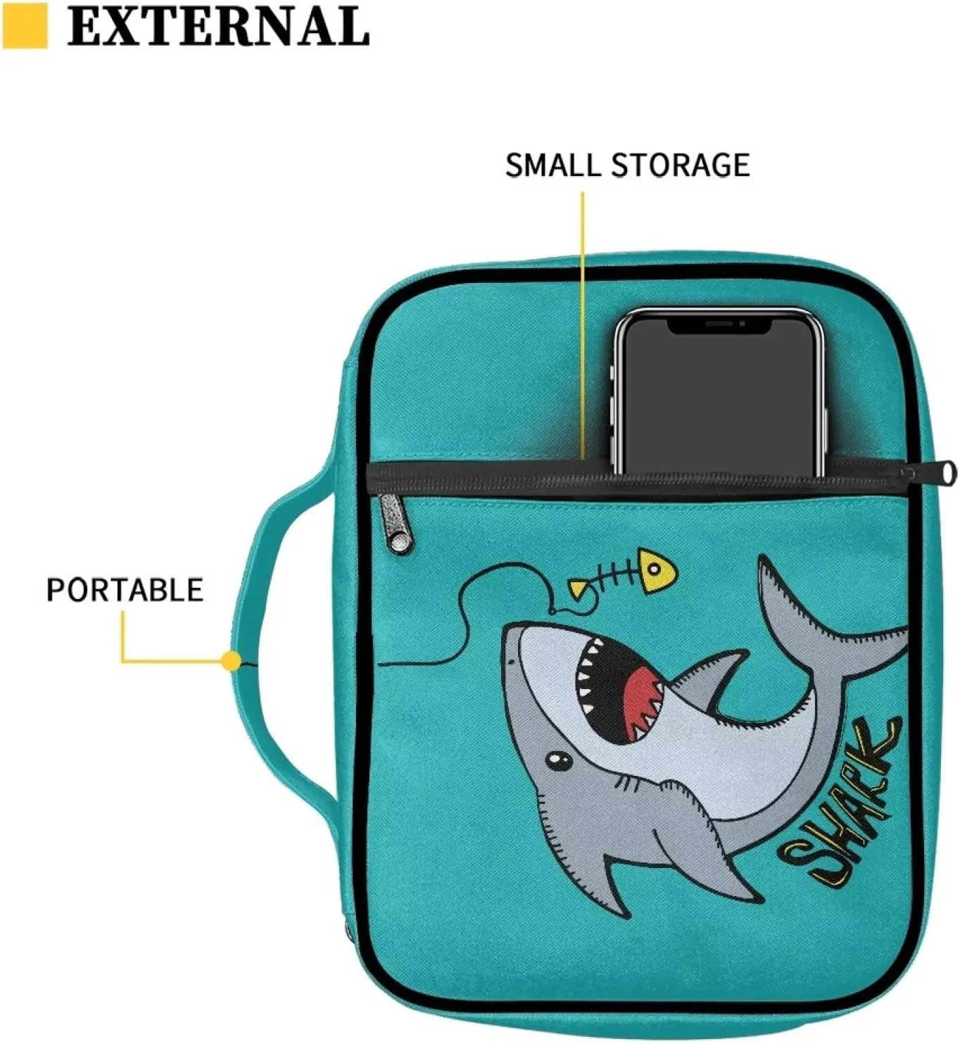 Western Bible Case Book Cover Protector Bible Covers for Women Men with Pockets Bible Accessories Women Men