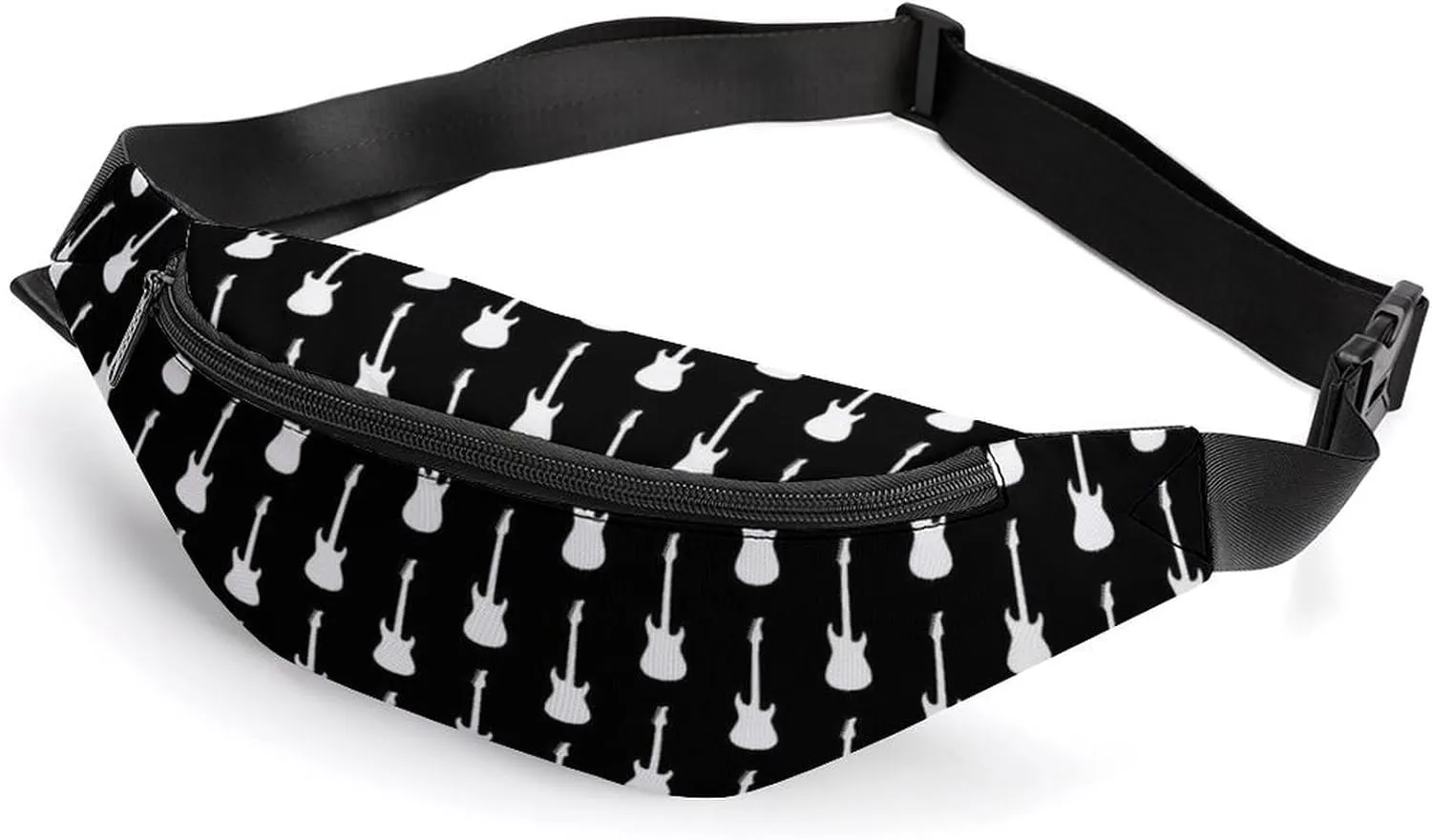 White Electric Guitars Unisex Belt Bag Crossbody Bag Fanny Pack Waist Pack Suitable for Travel And Sports, 36*15cm, style-23