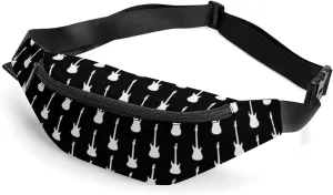 White Electric Guitars Unisex Belt Bag Crossbody Bag Fanny Pack Waist Pack Suitable for Travel And Sports, 36*15cm, style-23