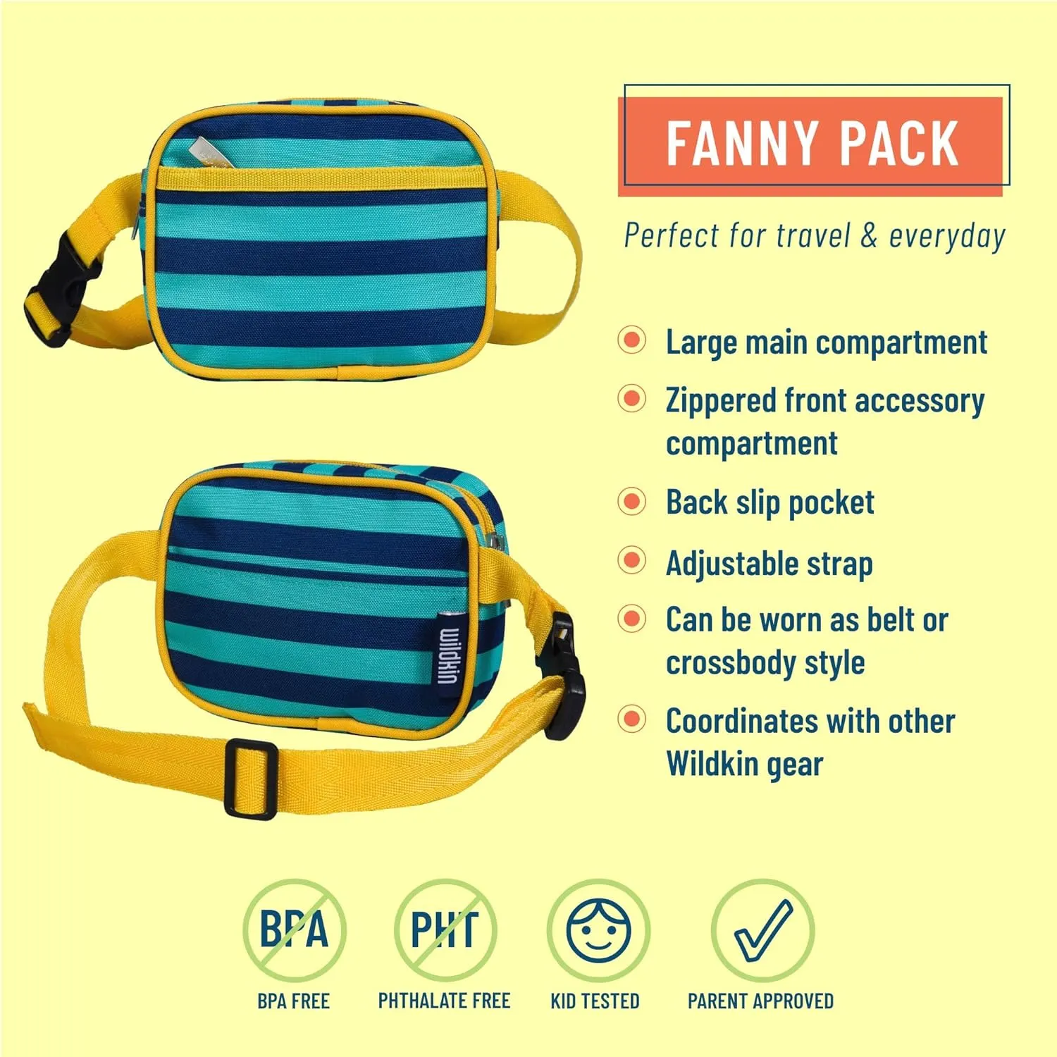 Wildkin Girls' Fanny Pack