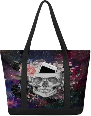 Women Tote Handbag Large Oversize Canvas Tote Bag Sports Gym Beach Travel Bag Gifts for Mom Sister Wife Friends