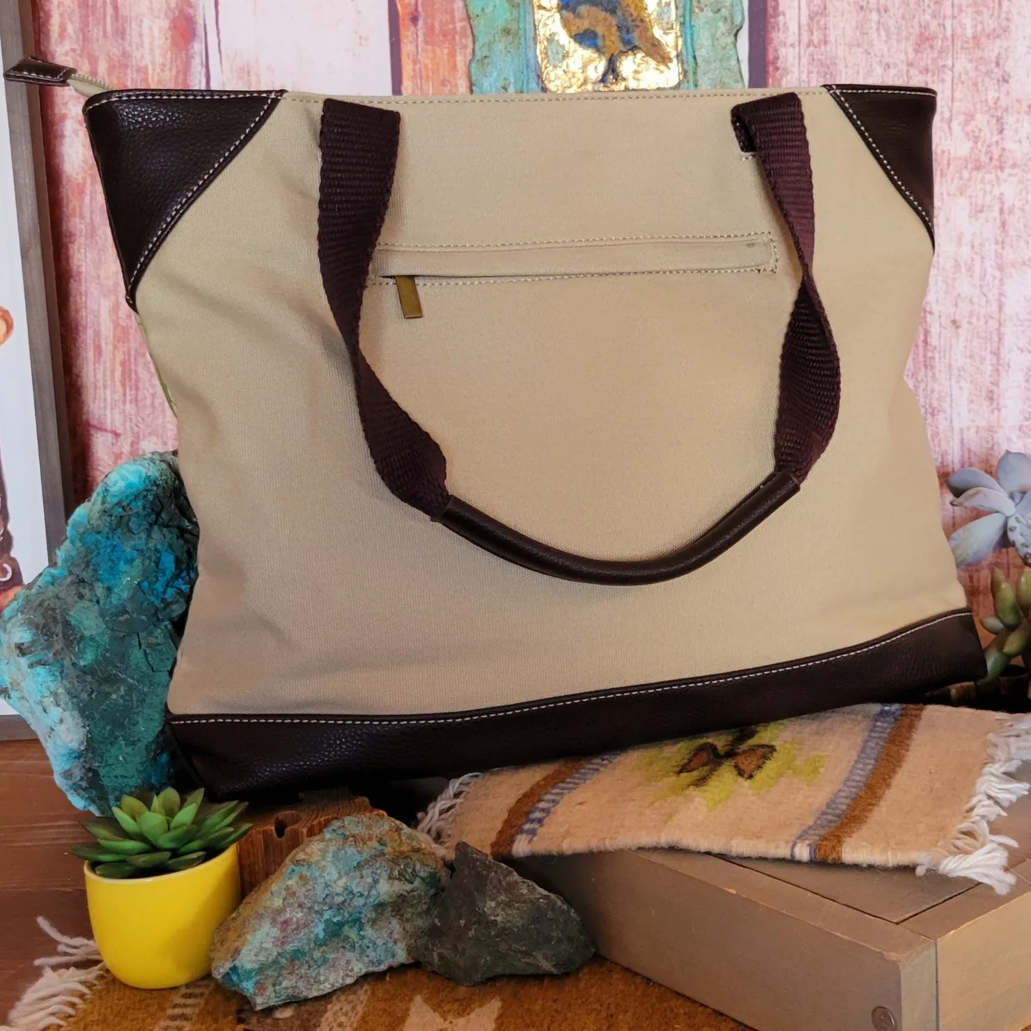 Women's Bird Safari Canvas Tote by Chala 912PB0