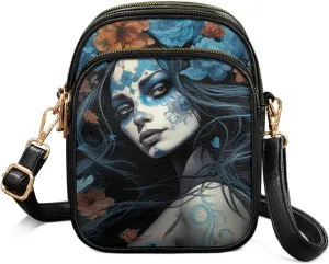 Womens Crossbody Bag Small Messenger Bag Crossbody Purse Cell Phone Bag Wallet Purses Adjustable Strap