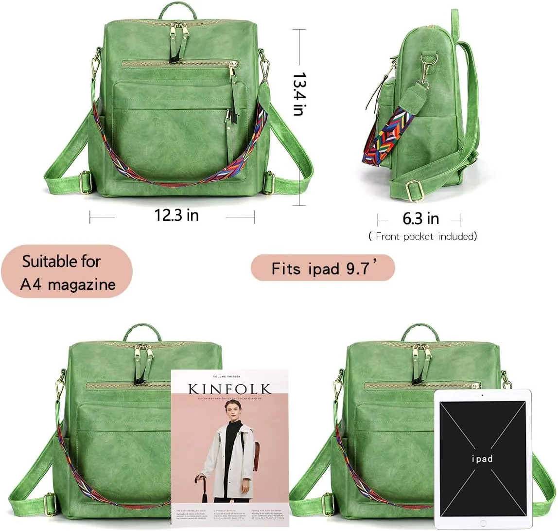 Women's Fashion Backpack Purse Multipurpose Design Convertible Satchel Handbags Shoulder Bag Travel bag