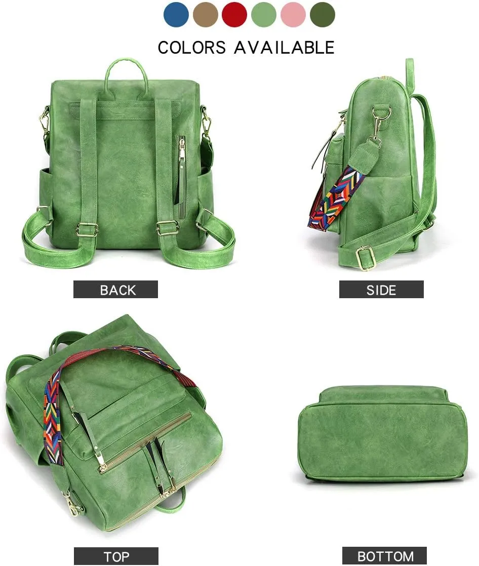 Women's Fashion Backpack Purse Multipurpose Design Convertible Satchel Handbags Shoulder Bag Travel bag