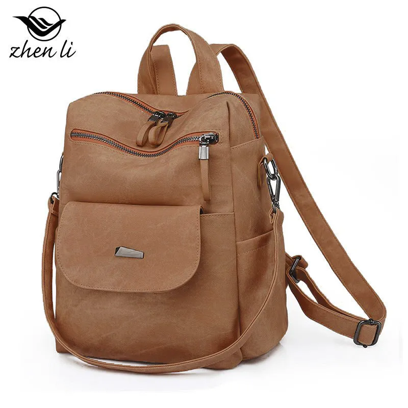 Women's Innovative Creative Large Capacity Retro Backpacks