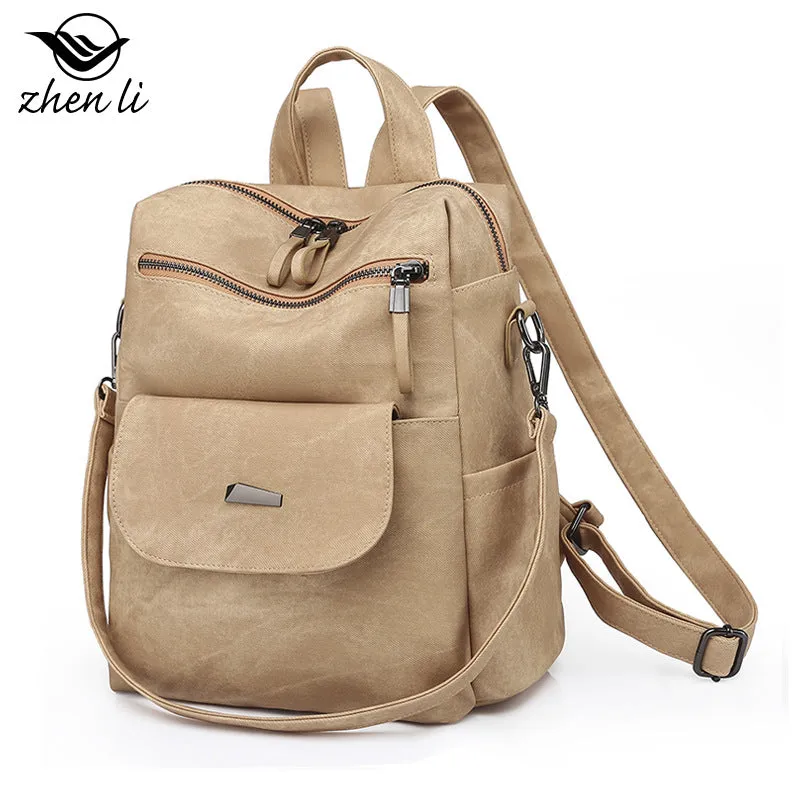 Women's Innovative Creative Large Capacity Retro Backpacks