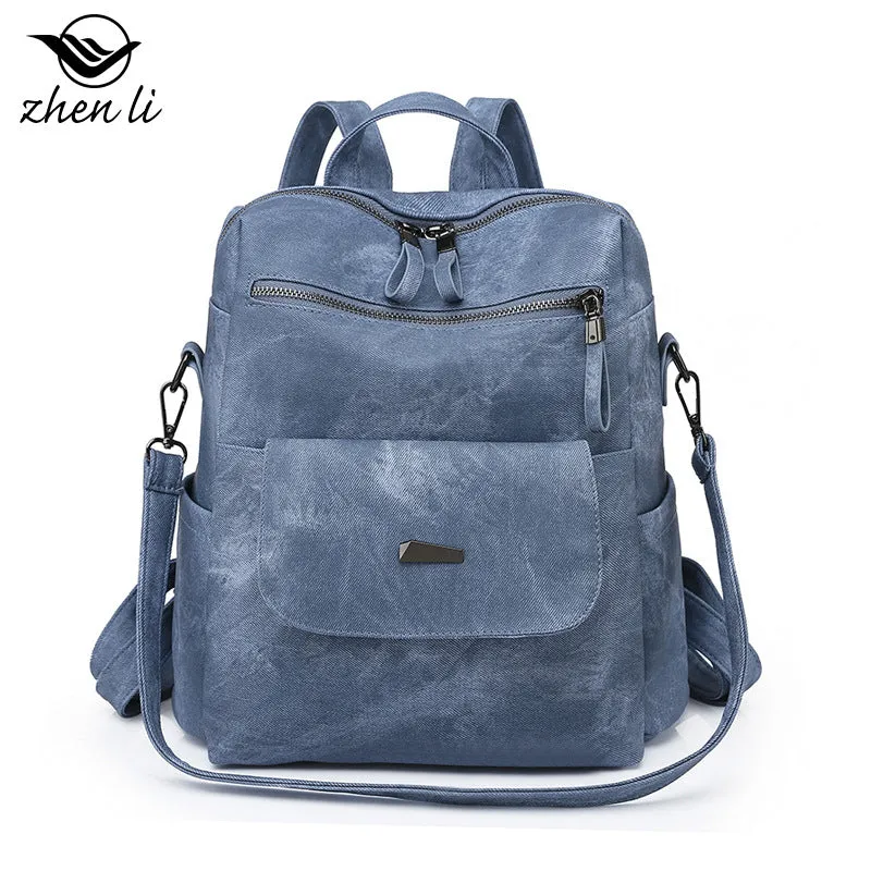 Women's Innovative Creative Large Capacity Retro Backpacks