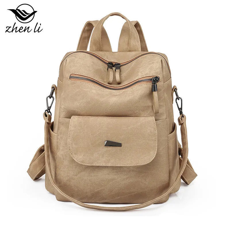Women's Innovative Creative Large Capacity Retro Backpacks
