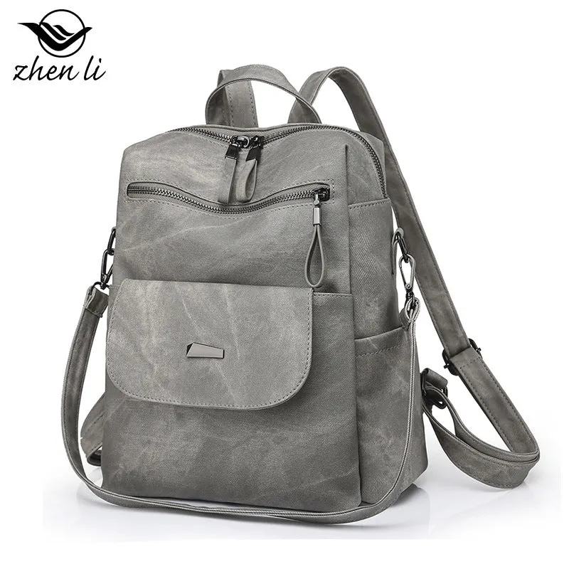 Women's Innovative Creative Large Capacity Retro Backpacks