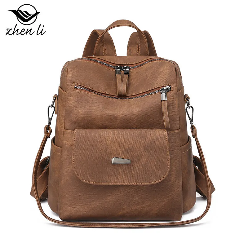 Women's Innovative Creative Large Capacity Retro Backpacks