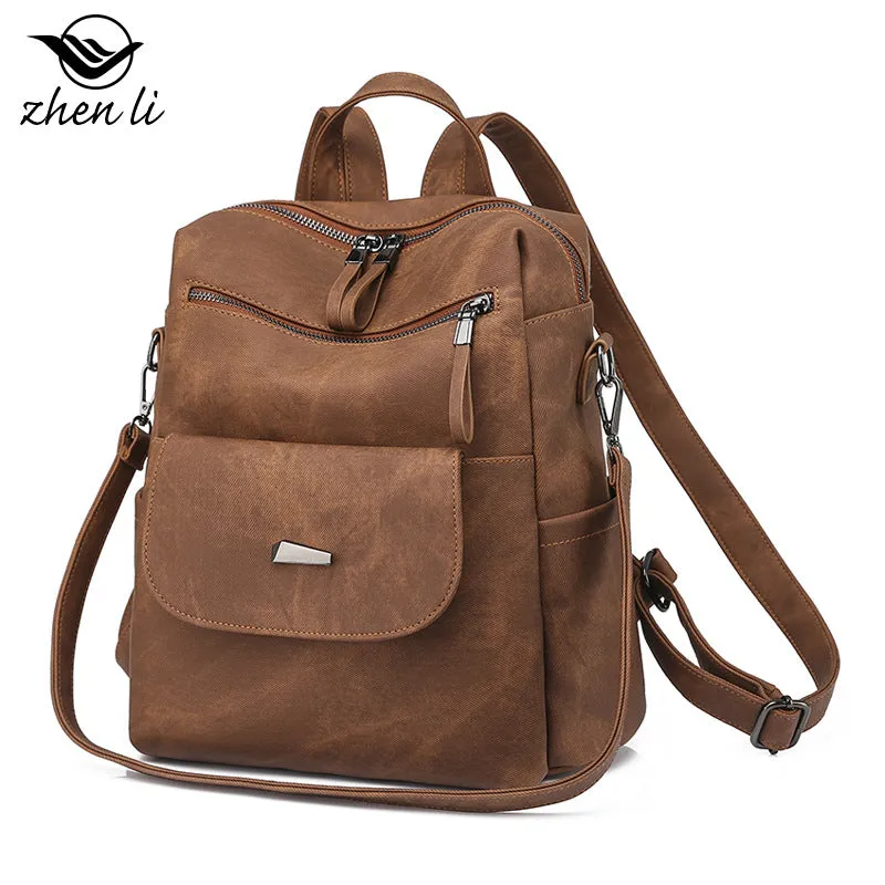 Women's Innovative Creative Large Capacity Retro Backpacks