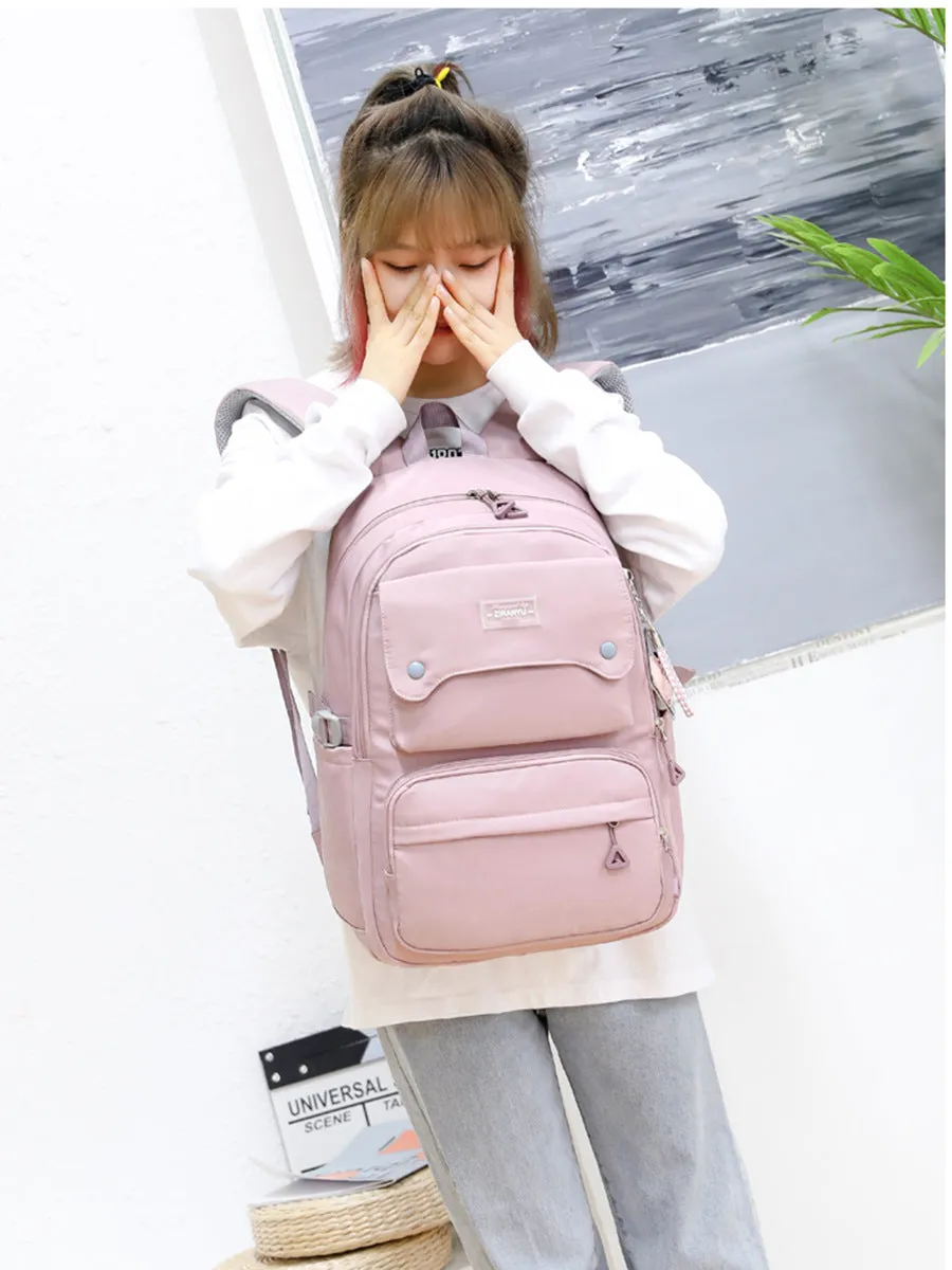 Women's Natural Fish Large Capacity Lightweight Primary Backpacks