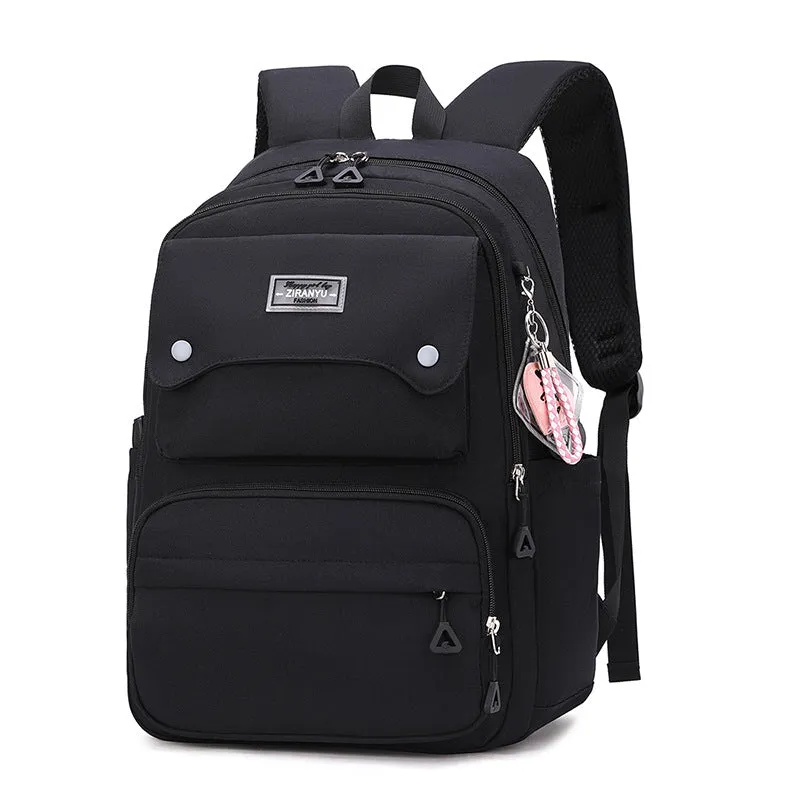 Women's Natural Fish Large Capacity Lightweight Primary Backpacks