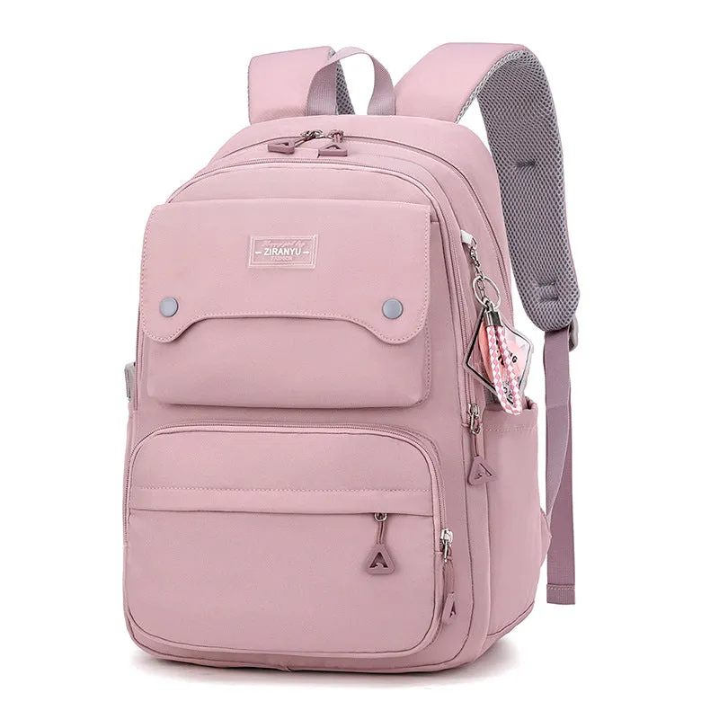 Women's Natural Fish Large Capacity Lightweight Primary Backpacks