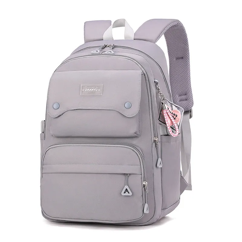 Women's Natural Fish Large Capacity Lightweight Primary Backpacks