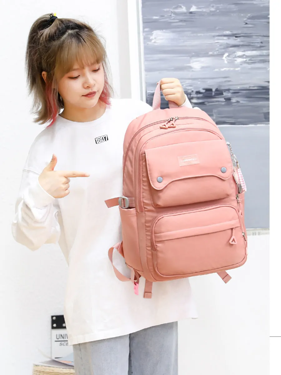 Women's Natural Fish Large Capacity Lightweight Primary Backpacks