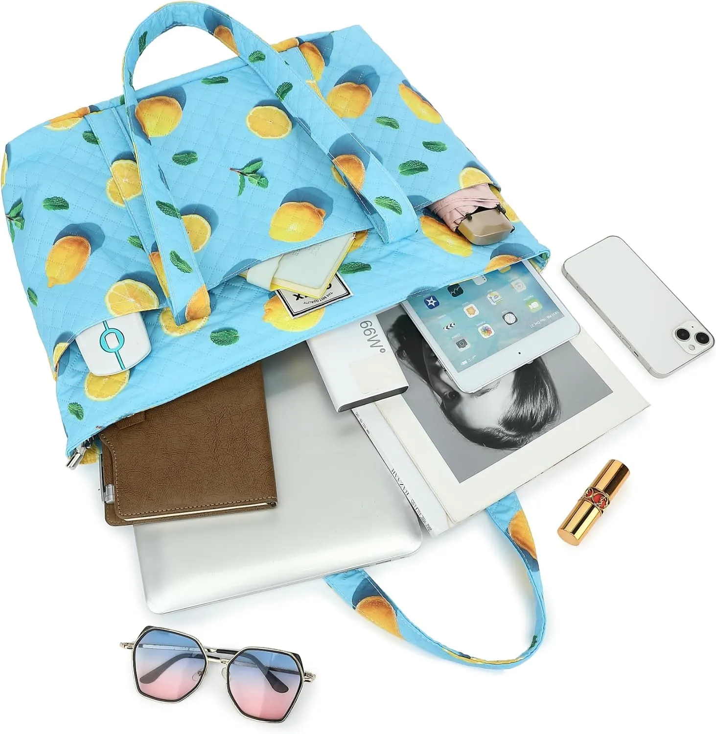 Women's Tote Bag with Laptop Compartment Fit 15.6 inch 16 inch Laptop,Large Capacity Handbag for Work, Travel