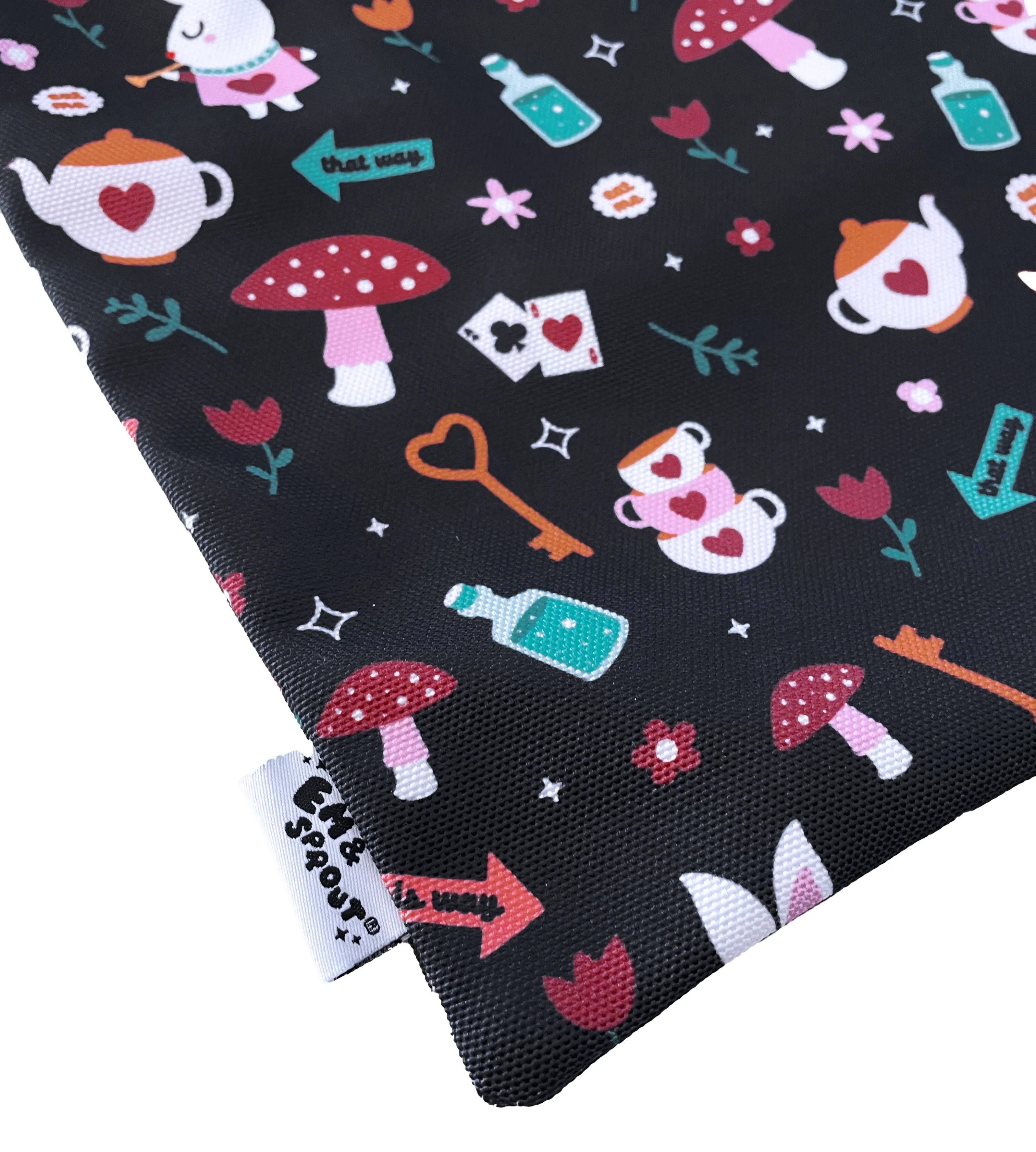 Wonderland Canvas Convertible Tote Bag