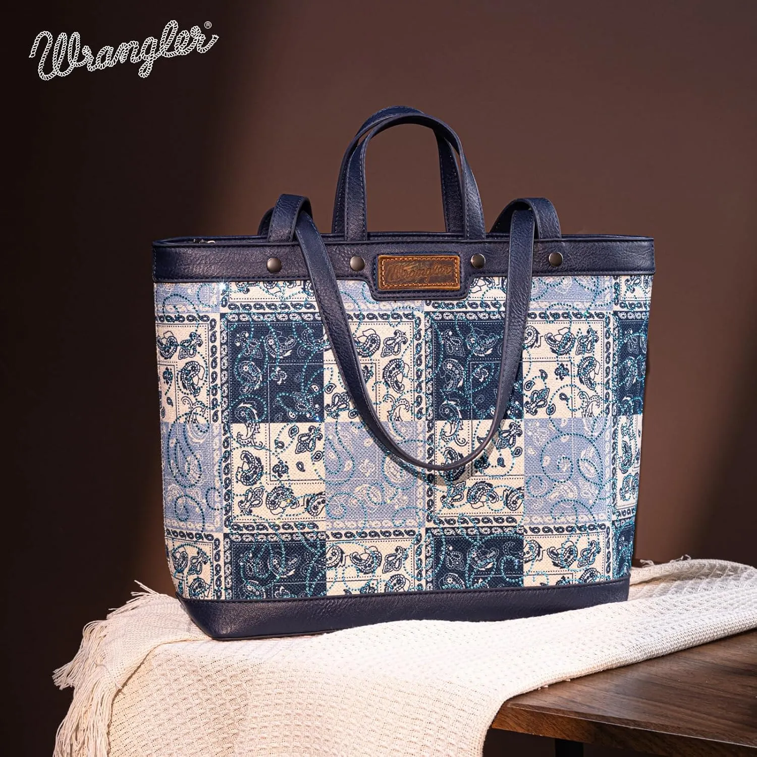 Wrangler Purse, Boutique Western Designer Tote Bag for Women