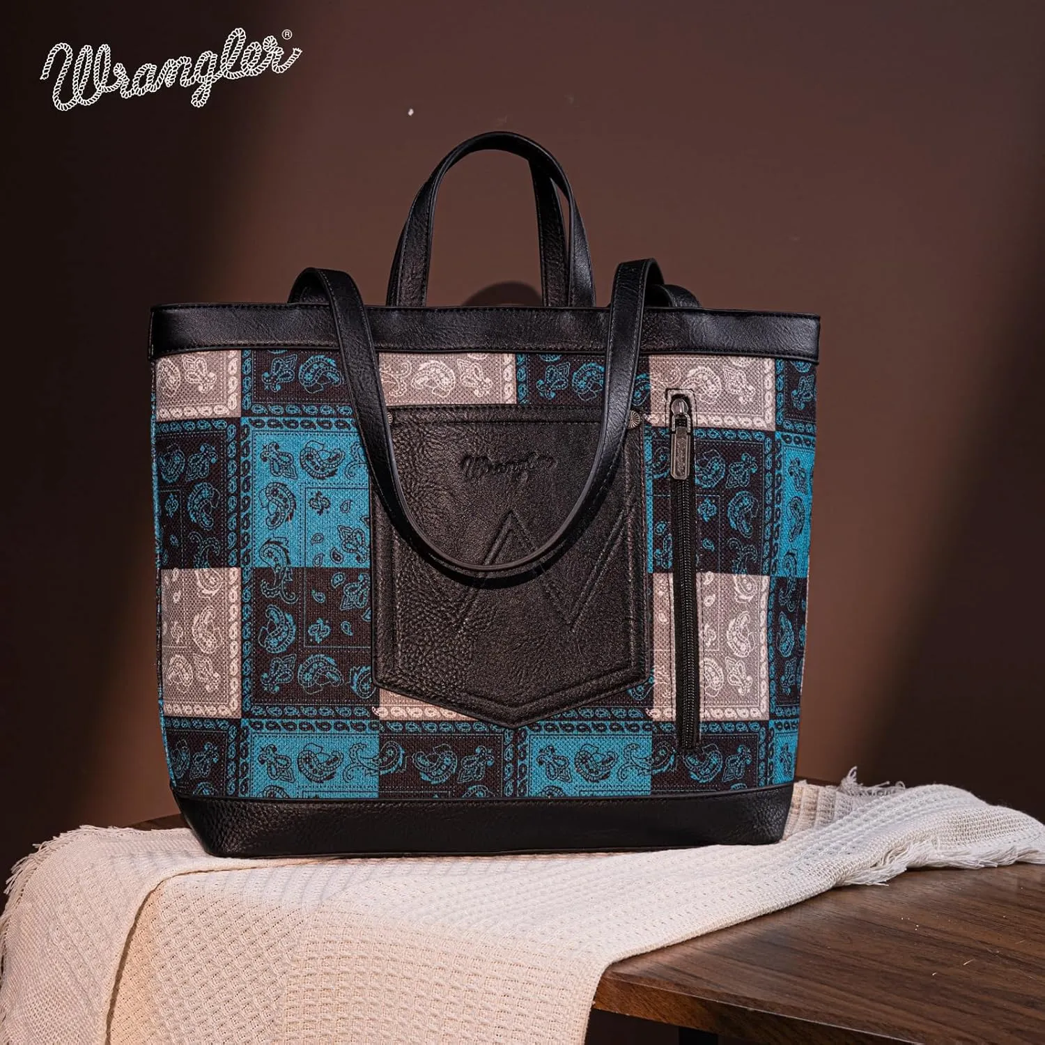 Wrangler Purse, Boutique Western Designer Tote Bag for Women