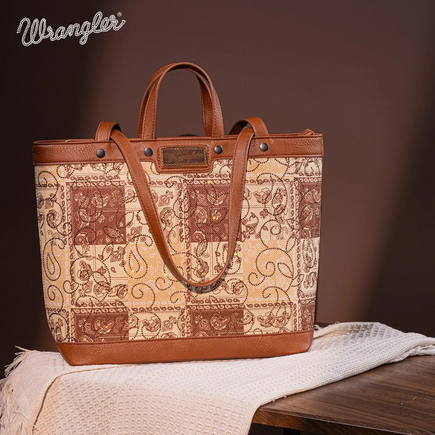 Wrangler Purse, Boutique Western Designer Tote Bag for Women