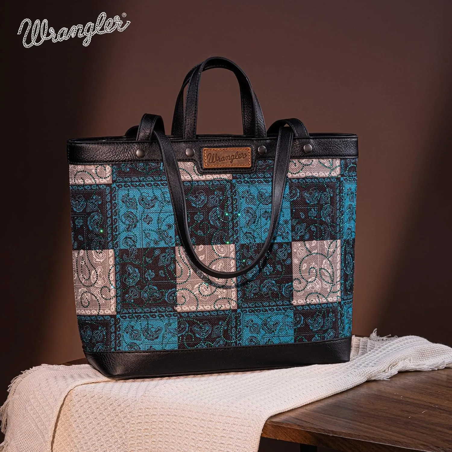Wrangler Purse, Boutique Western Designer Tote Bag for Women