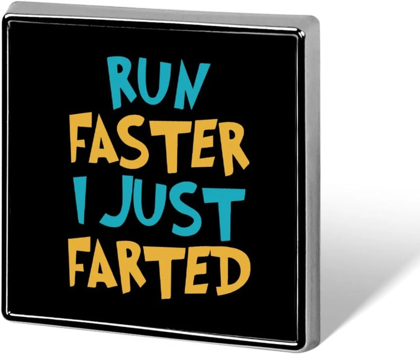 Yepp I Just Farted Funny Square Brooch Badge Lapel Pins for Jeans Shirt Bag Decoration Jewelry
