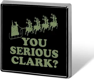 You Serious Clark Square Badge Aluminum Alloy Brooch Badges Pins Pinback for Hats Jackets Shirts Bag